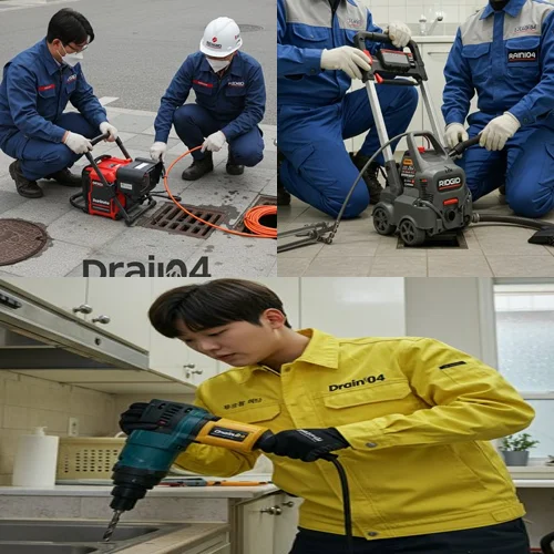 연수구 싱크대 하수구 막힘 뚫음 완벽하게