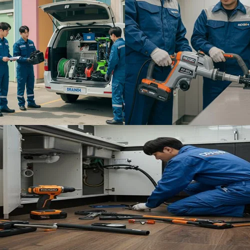 군포시 하수도 배수구 뚫음 4시 긴급 출동