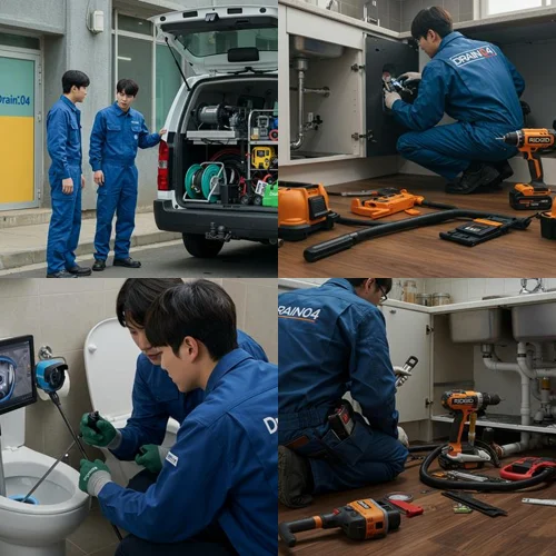 마포구 싱크대 하수구 막힘 뚫음 작업... 역대급 기름때 현장