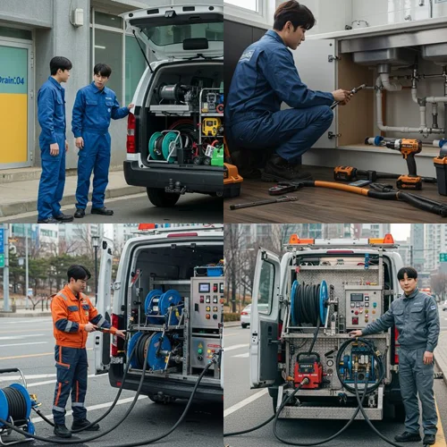 인천시 하수도 배수구 뚫음 주안동 빌라 역류 완벽 해결