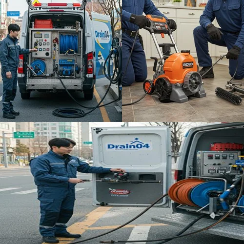 용산 싱크대 하수구 막힘, 뚫음 작업 후암동/이태원