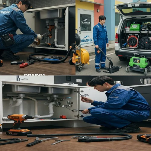 부천 하수도 배수구 뚫음 원미동심곡동... 긴급 출동