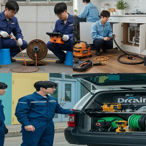 인산 하수도 배수구 뚫음 깔끔하게