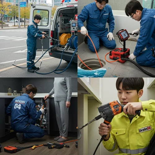 인산 하수도 배수구 뚫음 깔끔하게