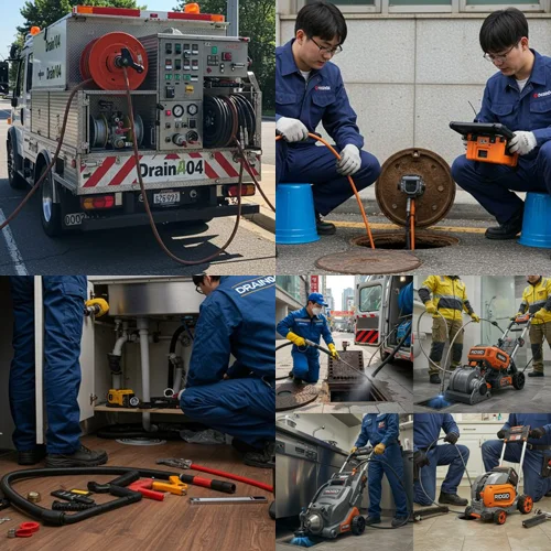 안산시 하수도 배수구 뚫음 문제 해결