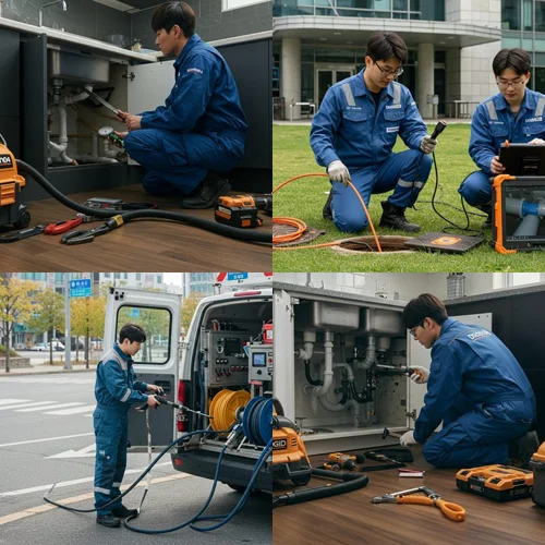 수지구 하수구 막힘 업체 시원하게 뚫어
