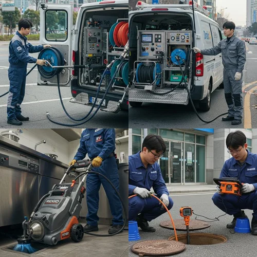 고양시 싱크대 하수구 막힘 뚫음 묵은 때까지