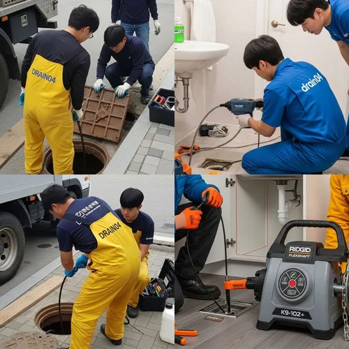 권선구 오수관 배관 막힘 호매실 아파트