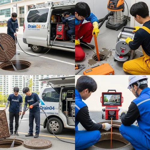 용산 오수관 배관 막힘 이태원 상가