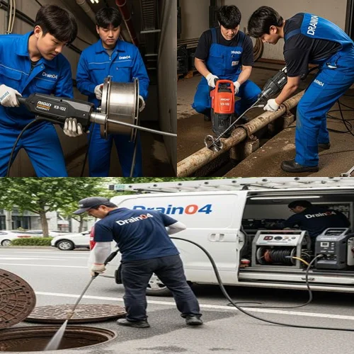 이천시 하수구 뚫음 공장단지 배관