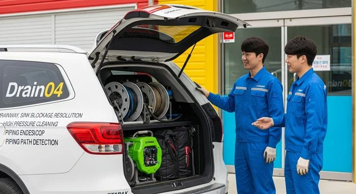 포천 오수관 배관 막힘 내촌면 공장