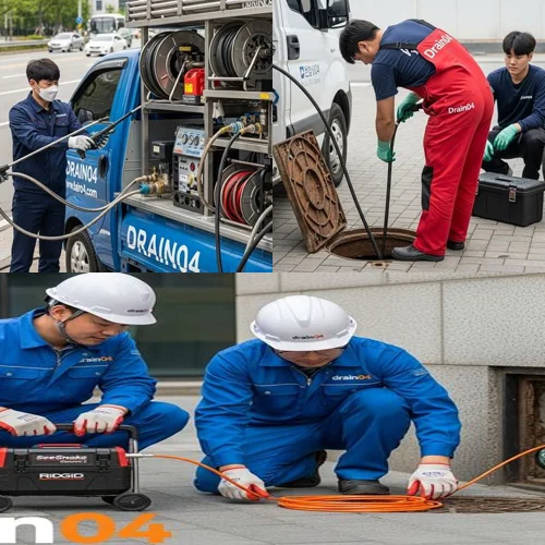 광주 하수구 뚫음 곤지암 식당