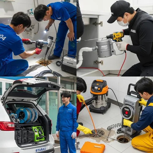 광주 하수구 뚫음 곤지암 식당