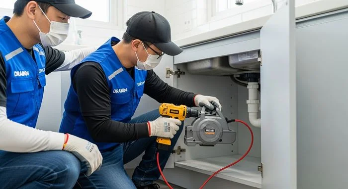 인산 싱크대막힘 상가 주방