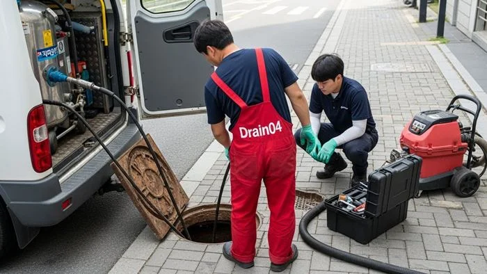 송파구 하수 도막힘 방이동 먹자골목