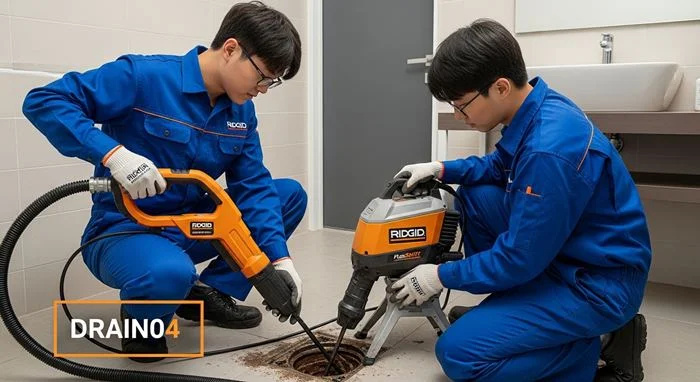 인산 오수관 배관 막힘 공장 하수도