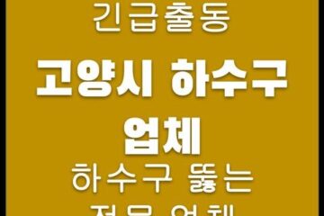 고양시 하수구 업체 4599