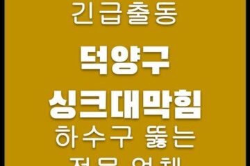 덕양구 싱크대막힘 4320