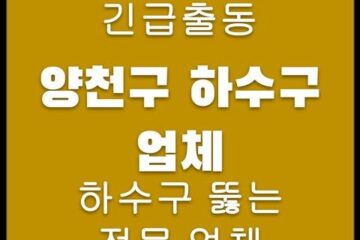 양천구 하수구 업체 4406