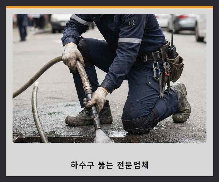 광진구 하수구막힘 기름·슬러지 제거 작업