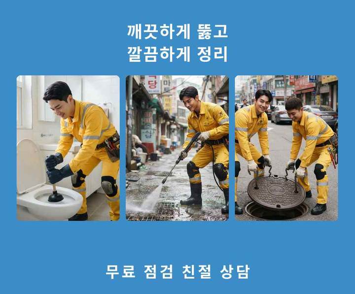 성북구 배수구막힘 시공 전 배관 상태
