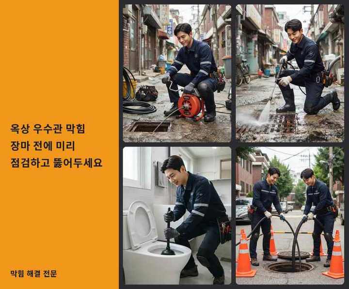영등포 고압세척 기름·슬러지 제거 작업