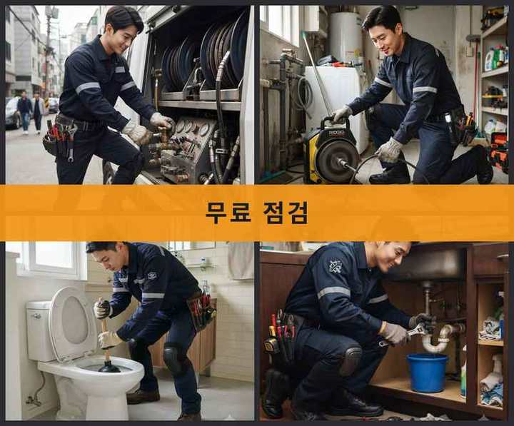 영등포 고압세척 시공 전 배관 상태